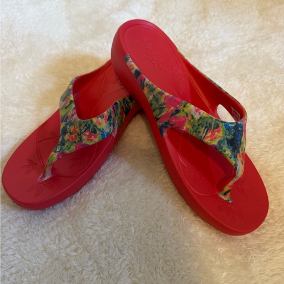 Alegria Shoes - Alegria Printed Recovery Thong Sandals- Ode NWOT EU 38 US 8